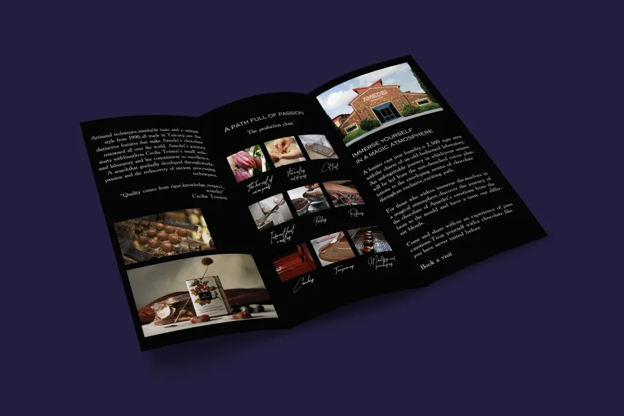 Inside the brochure: the stages of chocolate production