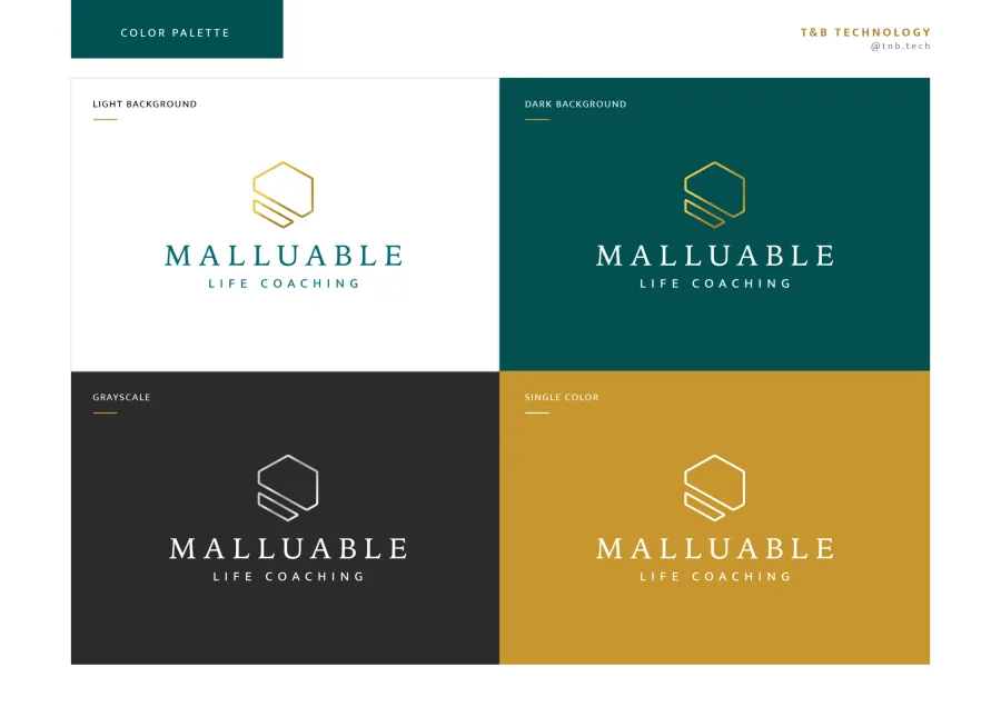 The logo on light and dark backgrounds, in greyscale and in a single colour