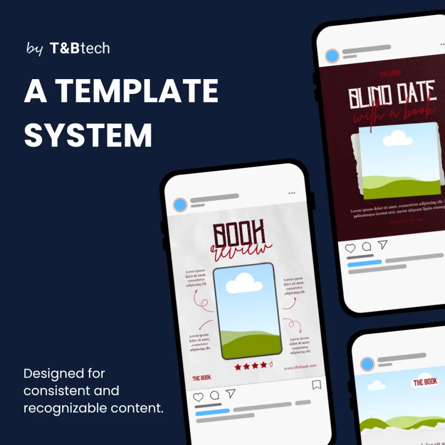 Canva templates for The Book on phone screens