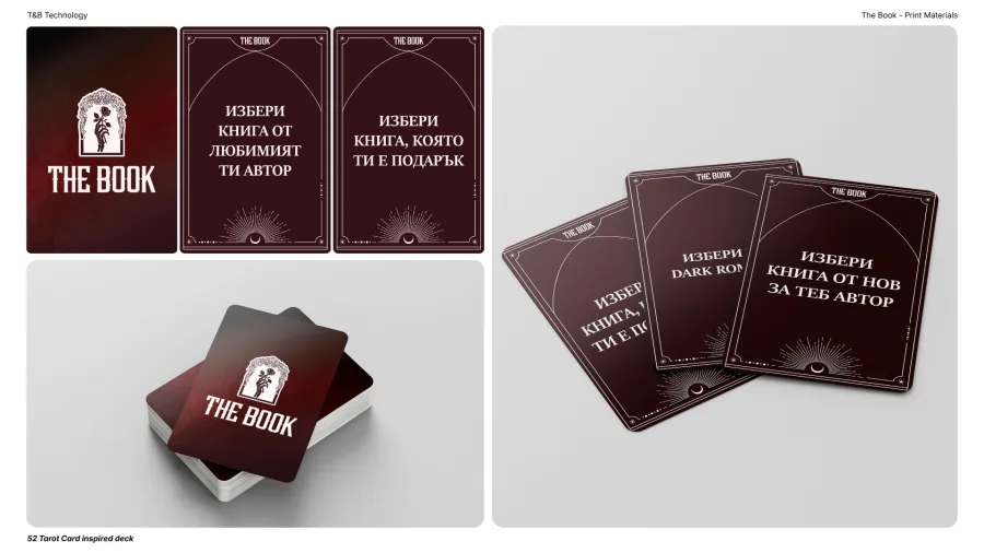 The Book: a deck of 52 tarot-inspired reading-challenge cards